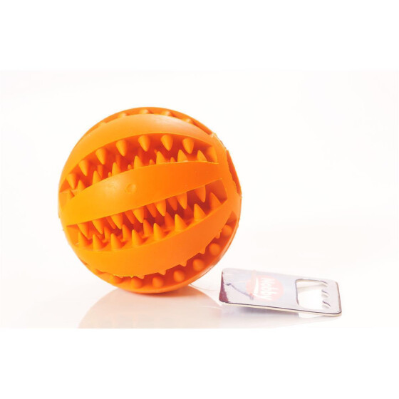 Dental-Ball, Vollgummi, 7,5 cm Durchmesser orange