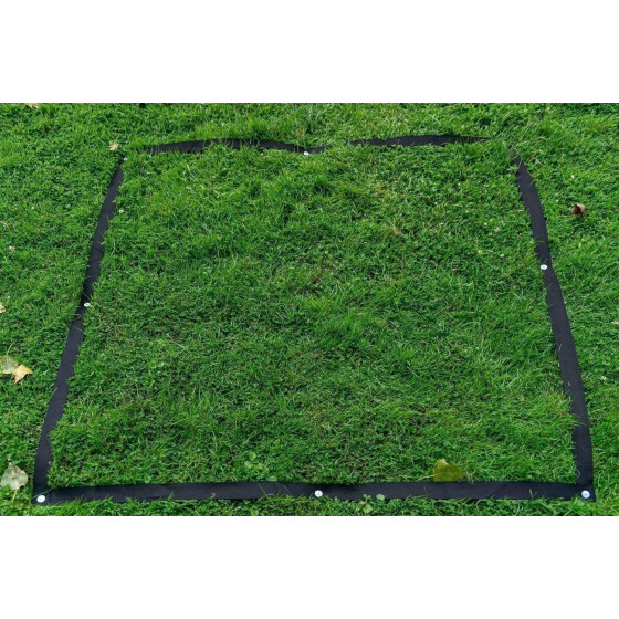 Hoopers Führbereich, 2x2m, PO-Konform, 5cm breit schwarz-2x2m