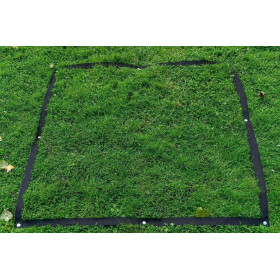 Hoopers Führbereich, 2x2m, PO-Konform, 5cm breit schwarz-2x2m