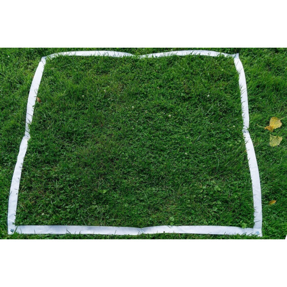 Hoopers Führbereich, 2x2m, PO-Konform, 5cm breit weiß-2x2m