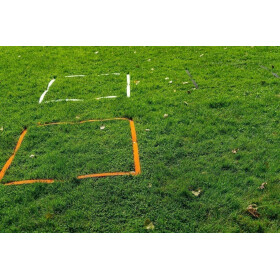 Hoopers Führbereich, 2x2m, PO-Konform, 5cm breit weiß-2x2m