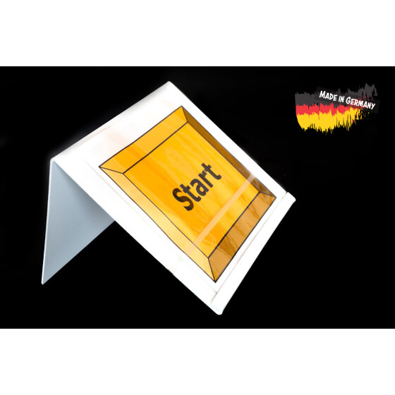 Schilderhalter für  A4-Querformat-Schilder, schwere Ausführung, mit Gummi