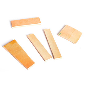 Suchgegenstände, Trainingsgegenstände SHS - 5 Stück im Druckverschlussbeutel B-Ware Leder