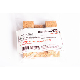 Suchgegenstände SHS - 5 Stück im Druckverschlussbeutel Kork