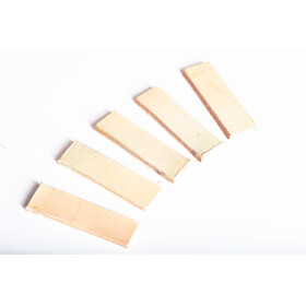 Suchgegenstände SHS - 5 Stück im Druckverschlussbeutel Leder, unbehandelt