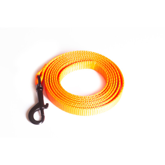 Spürhundsportleine, SHS-Leine neonorange-2m, 15mm