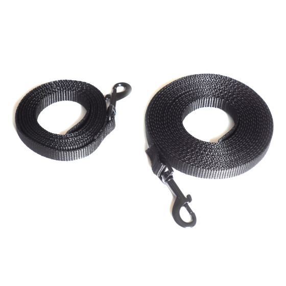 Spürhundsportleine, SHS-Leine  Set (2m +5m), 15mm breit