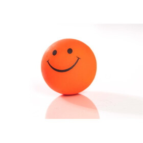 Smilley-Moosgummiball, 72mm, neonorange
