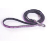 Leine, mit Reflektorstreifen, 1,2m lang, 10mm breit, rosa, mit Handschlaufe