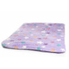 Hundedecke, Decke aus Fleece, HANDARBEIT lila Sterne M: ca. 54 x 60cm