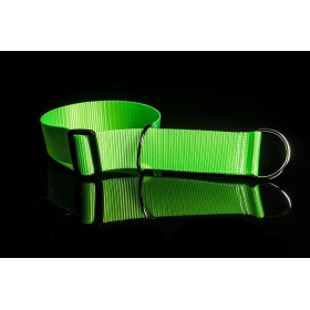 Halsband aus Gurtband neonfarben