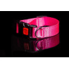 Halsband aus Gurtband neonfarben Steckschließer 2,5cm neonpink