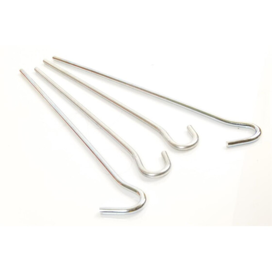 Erdhaken-Set aus 4 Erdhaken, rostfrei, Stahl verzinkt