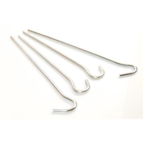 Erdhaken-Set aus 4 Erdhaken, rostfrei, Stahl verzinkt