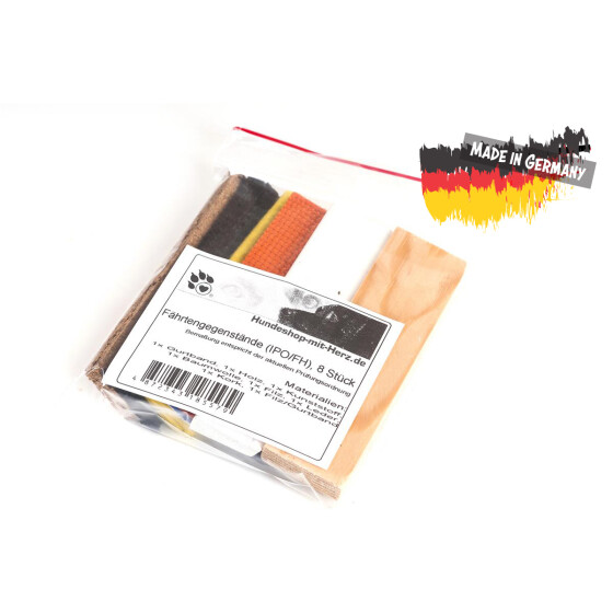 8 Stück, IGP IPO FH-Fährtengegenstände