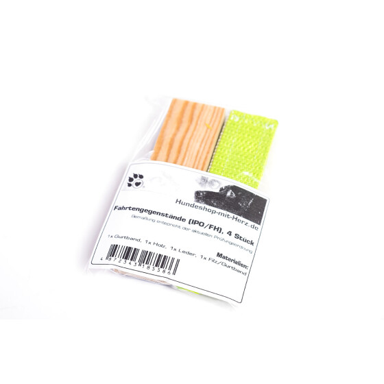 4 Stück, IGP IPO FH-Fährtengegenstände