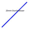 Hürdenstange für Lochkegelhürde blau 1m