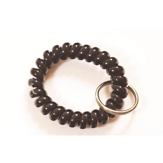 Spiralband für Clicker in verschiedenen Farben schwarz