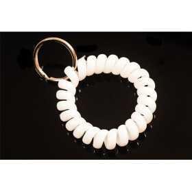 Spiralband für Clicker in verschiedenen Farben weiss