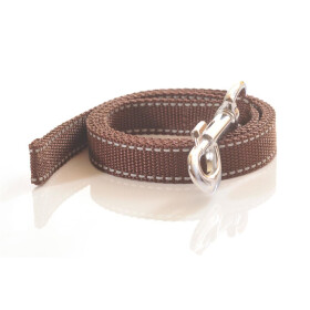 Leine, 20mm breit,  ca. 1m lang ohne Handschlaufe, reflektierend