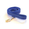 Leine, 20mm breit, ca. 1,2m lang, mit Handschlaufe, reflektierend königsblau