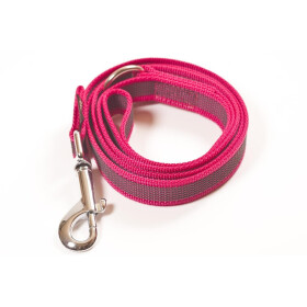 Leine, gummiert, 20mm breit,  ohne Handschlaufe