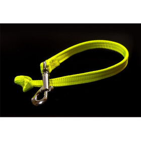 Leine aus neongelbem Gurtband