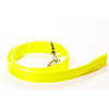 Leine aus  Gurtband, neongelb, Länge: 1m (ohne Handschlaufe) Breite: 25mm