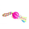 Hundeshop mit Herz Vollgummiball am Seil in 2 Größen und 3 Farben